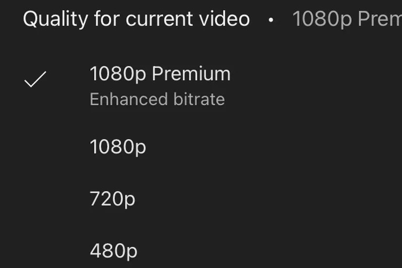 Người dùng YouTube Premium sẽ được xem video fullHD với "chất lượng cao hơn"