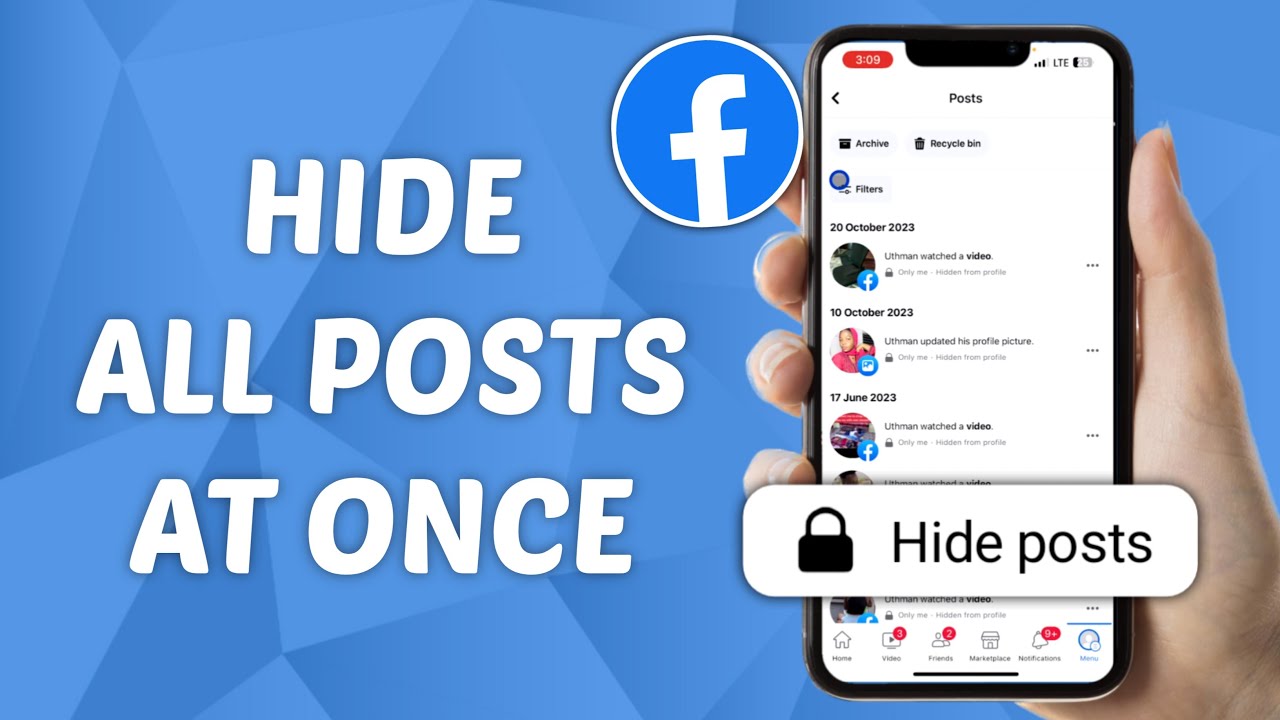 Cách ẩn nhiều bài viết cùng một lúc trên Facebook một cách nhanh, gọn, lẹ nhất