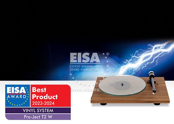 Pro-Ject T2 W đạt giải EISA AWard 2023 - 2024, hạng mục hệ thống mâm than tích hợp xuất sắc nhất