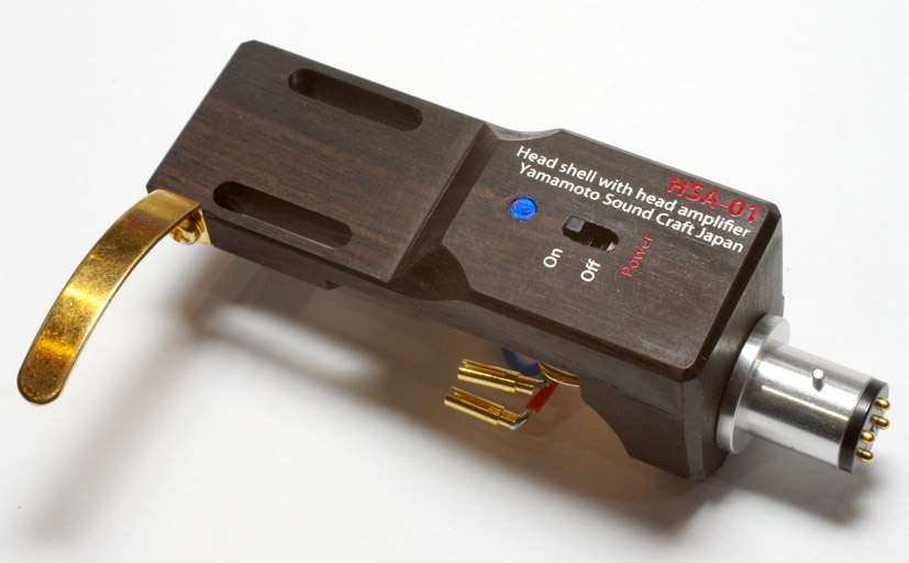 Yamamoto HSA-01 - Máng Headshell đầu tiên trên thế giới được tích hợp mạch khuếch đại cho kim MC