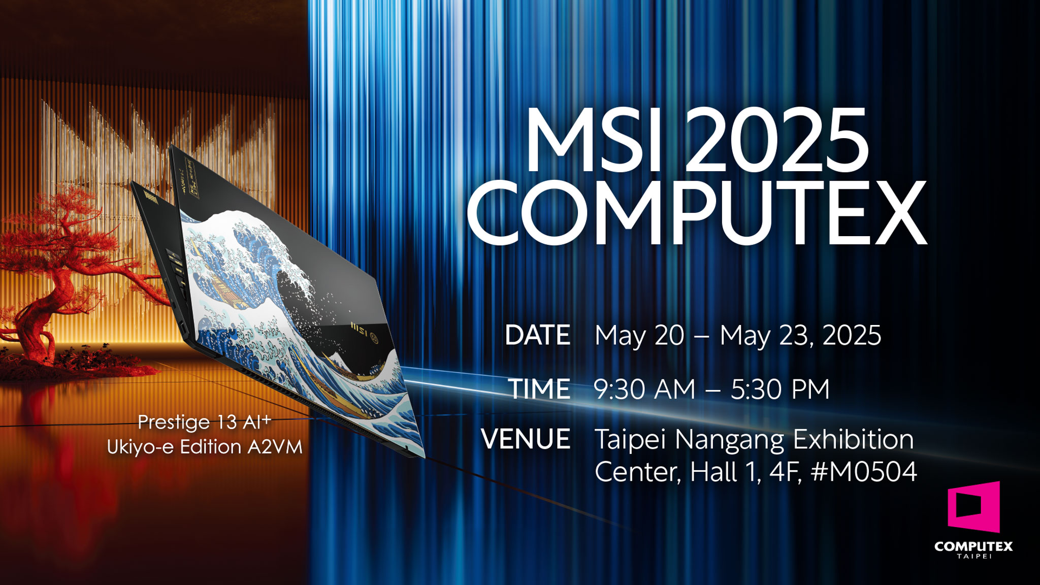 MSI khuấy động Computex 2025 khi trình diễn laptop AI, hợp tác AMG & Ukiyo-e, đột phá gaming di động với Claw mới