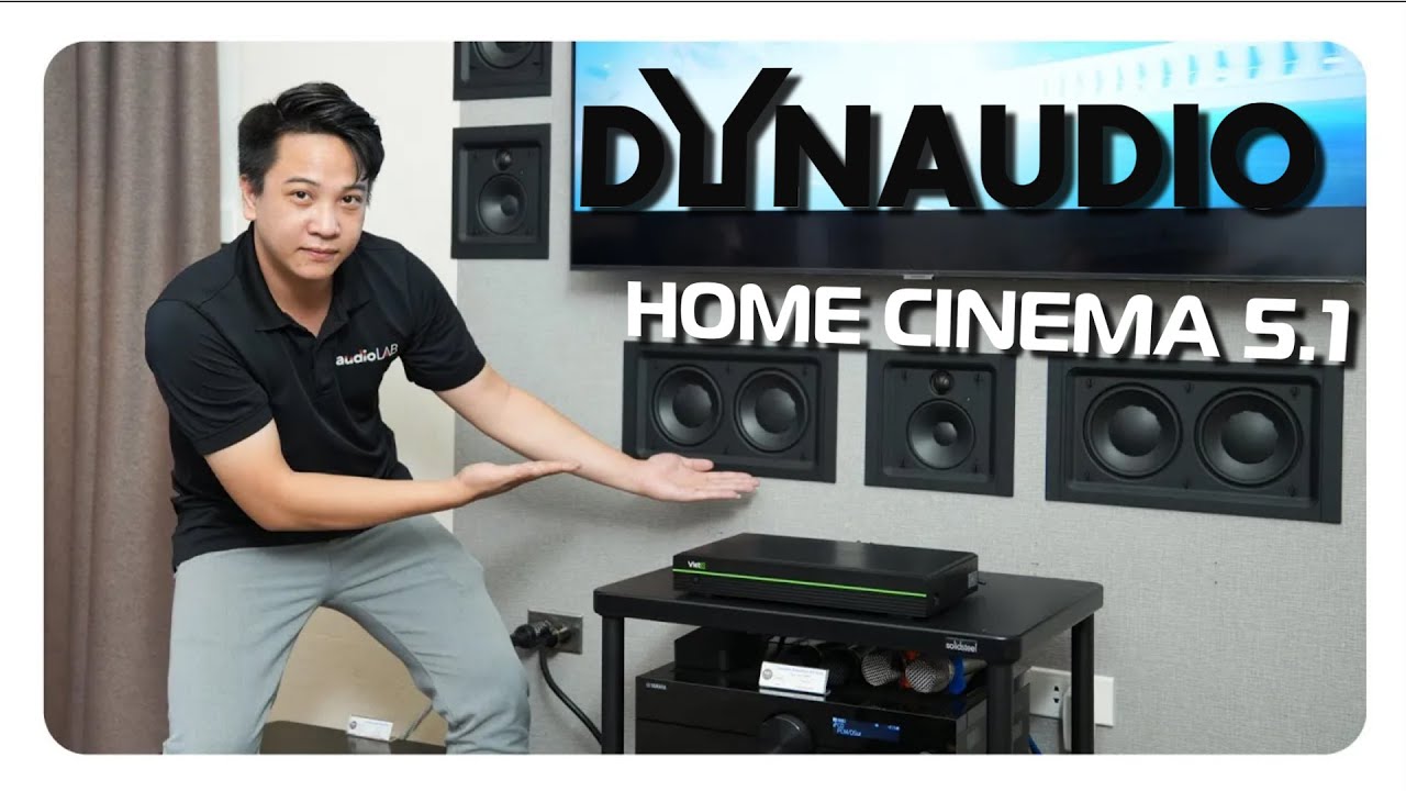 Trải nghiệm phòng phim 5.1 dùng loa DYNAUDIO tại Hifi Life - Xem phim nghe nhạc đều hay